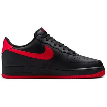 Кроссовки Nike Air FORCE 1 для скейтбординга Низкие кроссовки Черно-красные Унисекс