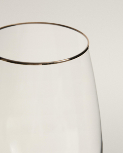 Zara Home рюмка из стекла, цвет серебристый, 22.3 см