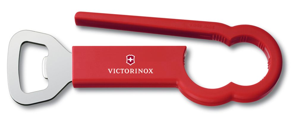 Открывалка для бутылок Pet из стали и пластика красная VICTORINOX 7.6912