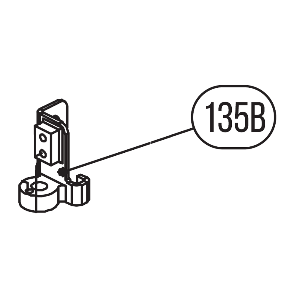 Запчасть №135B для HGSR. Направляющая предохранительного кронштейна Запчасть №135B для HGSR. Направляющая предохранительного кронштейна