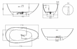 Ванна Salini Paola Nuova S-Stone 172x82 101512SM белая матовая