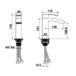 Cмеситель для раковины RIMERO RM1007BL (Черный матовый)