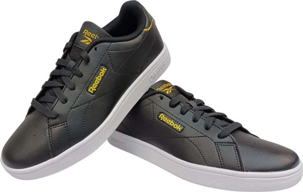 Кеды REEBOK COURT CLEAN черно-бело-желтый