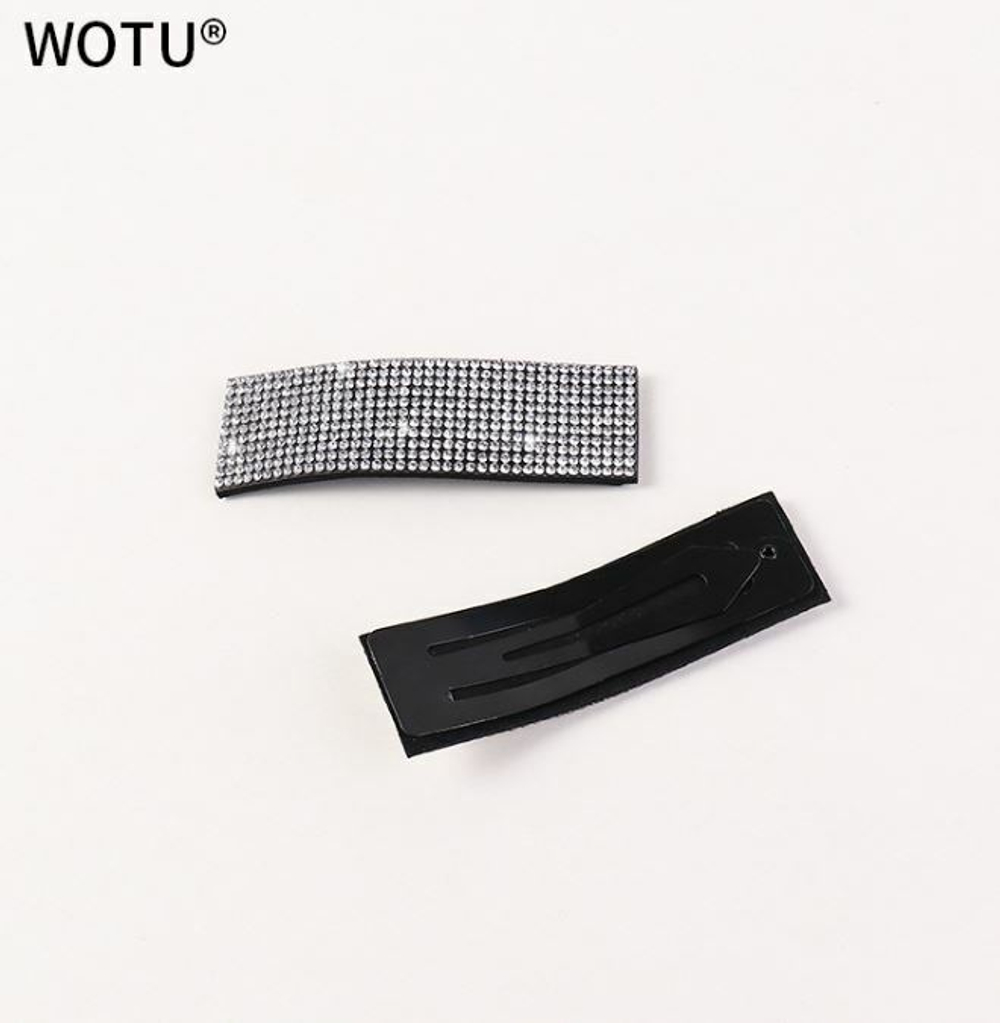 SALE! Зажим клик-клак для волос, стразы, 1 шт.
