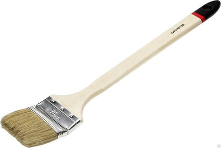 Кисть  STAYER радиаторная для всех видов ЛКМ светлая натуральная щетина, дер-руч 63мм, (12шт)