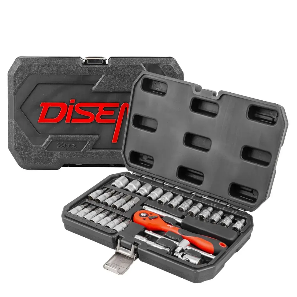 Набор инструментов 29пр 1/4''(6гр) (4-13мм) DISEN DS-2292-5 (1029)