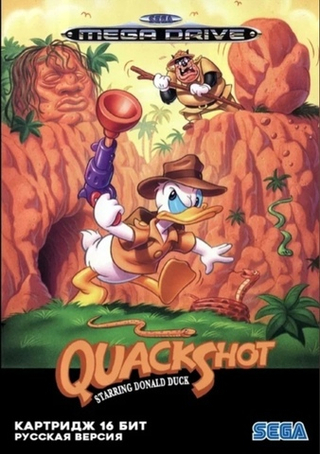 Картридж Quackshot (SEGA, русская версия)