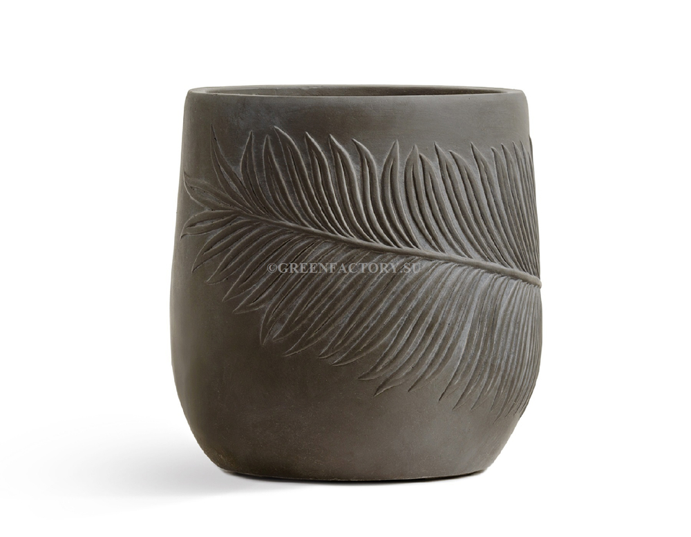 Кашпо TREEZ ERGO - серия Nature - Чаша - Мокко