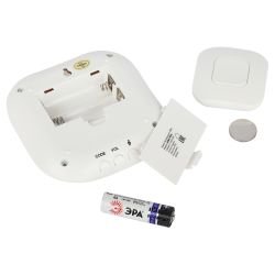 Звонок дверной ЭРА BIONIC White беспроводной белый 6 мелодий