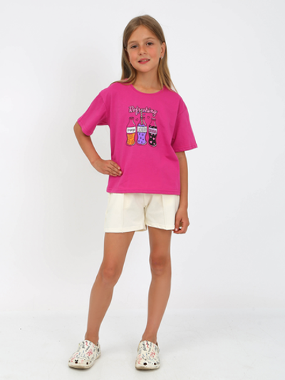 Костюм "Шейн-3" с шелкографией, малиновый, р.116, (Ивашка)