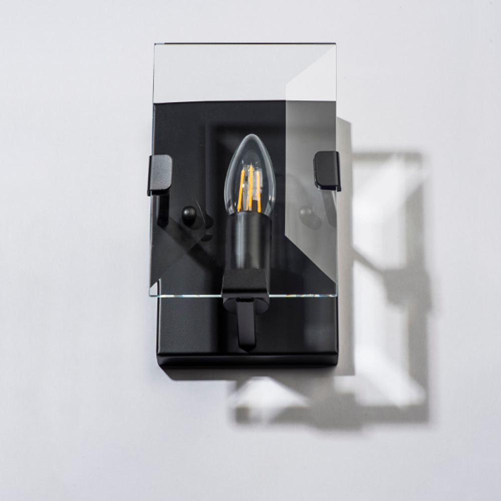 713617 Бра NOVARA 1x40W E14 ЧЕРНЫЙ МАТОВЫЙ