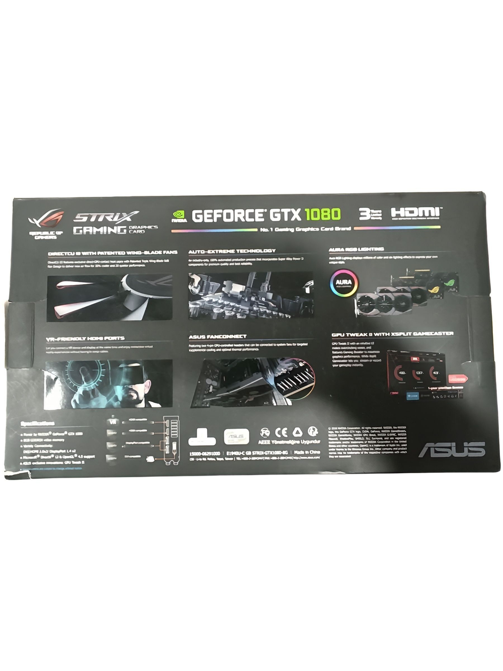 Видеокарта Asus GeForce GTX 1080 STRIX Gaming 8Gb