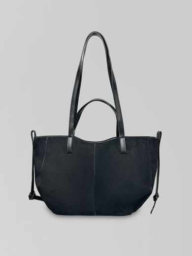 Сумка May Va 5068 замшевая в форме трапеции на замке с двойными ручками