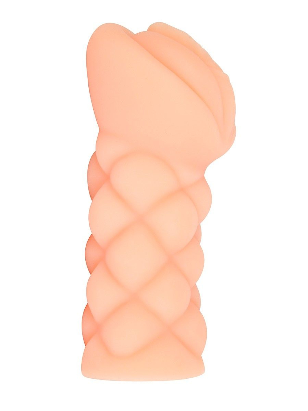 Телесный мастурбатор-вагина с вибропулей и эрекционными кольцами в комплекте (Цвет: телесный)