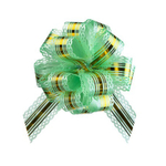 Бант-шар подарочный Basir с тиснением и золотыми полосками, 32 мм, 4 цвета ассорти, 10 шт