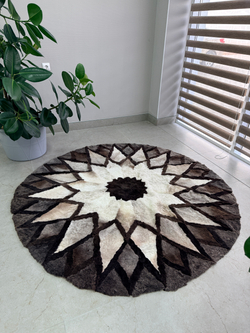 Ковер шкура натуральная овчина меховой