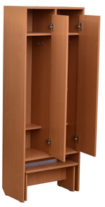 Шкаф для раздевалки со скамьей