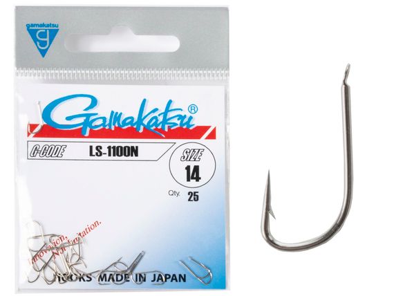 Крючки Gamakatsu LS-1100N HOOKS NICKEL разм. 14 25шт.