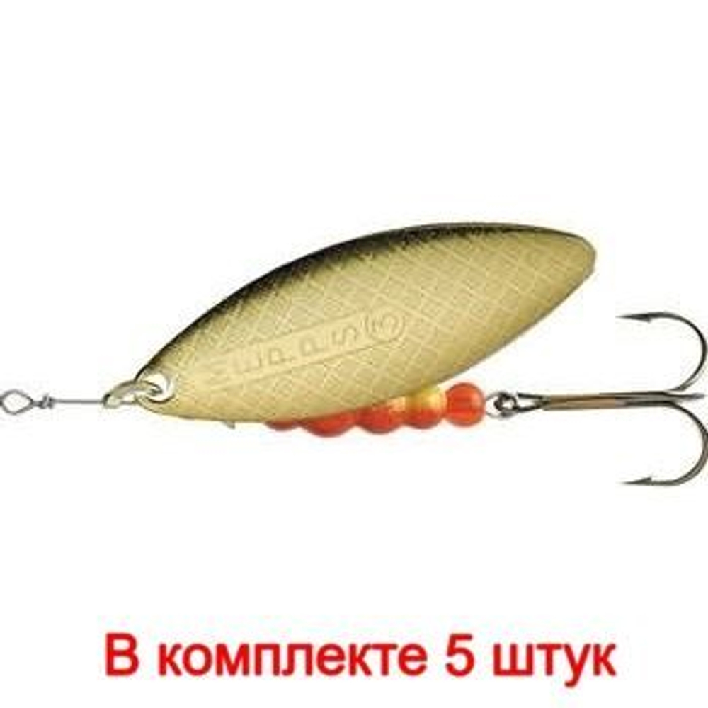 Блесна для рыбалки вращающаяся AGLIA LONG 2, Black