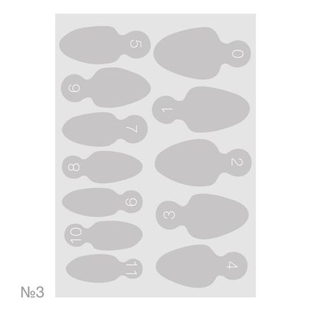 Irisk Силиконовые вкладыши для верхних форм Глубокие миндалевидные, 60 шт