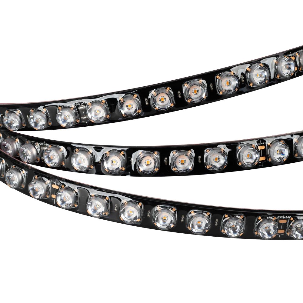 Светодиодная лента герметичная FLT-PS-A42-BLACK-23mm 24V Warm3000 (21 W/m, IP67, 15deg, 5m) (Arlight, -) 049300