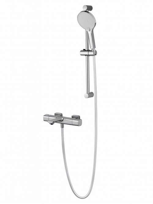 Смеситель для ванны с душем и термостатом WONZON & WOGHAND SOLID, Хром (WW-C2011-A-CR)