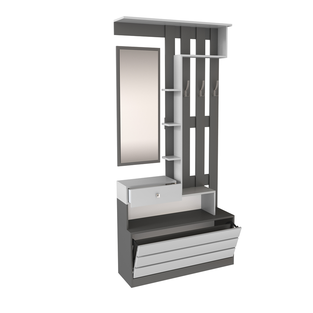 Центральная секция Ямайка ЯПЦС-1, Графит серый, Камень серый