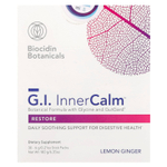 Biocidin Botanicals, G.I. Inner Calm™, лимон и имбирь, 30 стик-пакетов по 6 г (0,21 унции)