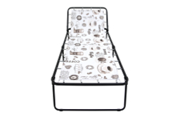 Кровать раскладная Арина (аналог Надин с407) арт.с1249 (цвет ткани бежевый рис.кофе