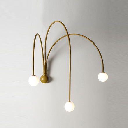 Wall design lamp Spring by Michael Anastassiades (Gold)