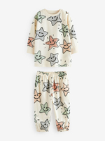 Пижама для мальчика Next B80-599, 3 шт., Молочный, Синий, Бежевый