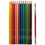 Карандаши акварельные 12 цв. Гамма Лицей + кисть