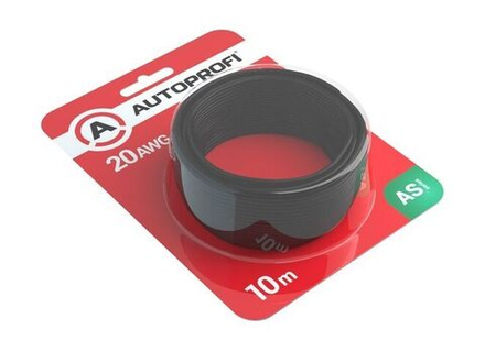 Провод монтажный низковольтный 0,5 мм2 /20AWG черный,10 м