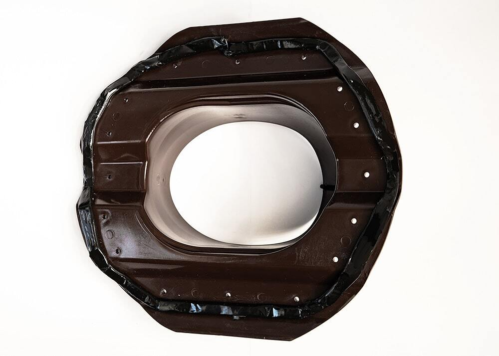 Комплект вентиляции: Колпак D110, вент. выход 110, для кровельного профнастила 20мм, коричневый