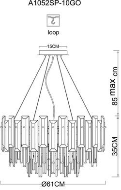 Подвесная люстра Arte Lamp