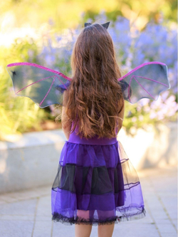 Костюм летучей мыши на Хэллоуин с крыльями и ободком