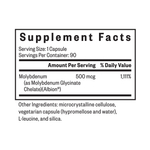Seeking Health, молибден, 500 мкг, 90 капсул