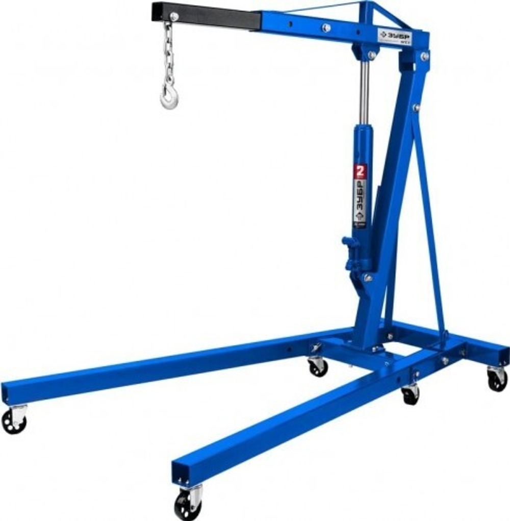 Кран гидравлический складной ЗУБР Профессионал КГС-2 2т 25-2200 мм 43011-2