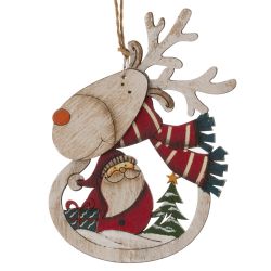 GAEM Изделие декоративное подвесное "Рождество", L11 W0,5 H11 см, 4в.