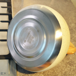 Чайник 2,7л нерж со свистком, ручка бакелитовая в цвет дерева, индукция, цвет белый мрамор, "Daniks"