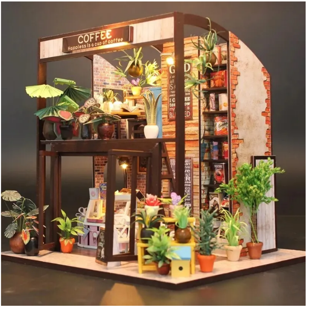 Интерьерный конструктор Hobby Day MiniHouse «Coffee house», румбокс