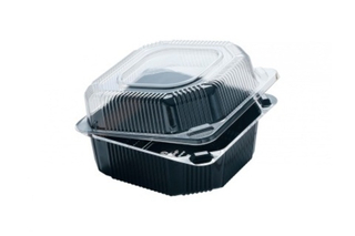 Контейнер с крышкой К-13 Кр(В)ПЭТ ДШВ125*125*80мм двухцв.50шт