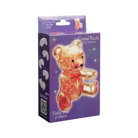 3D Crystal Pazzl Мишка янтарный арт 90214 (Китай)
