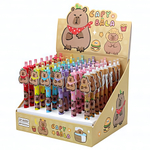 Ручка гель 0,5мм. автомат "Капибара" синий (Центрум)