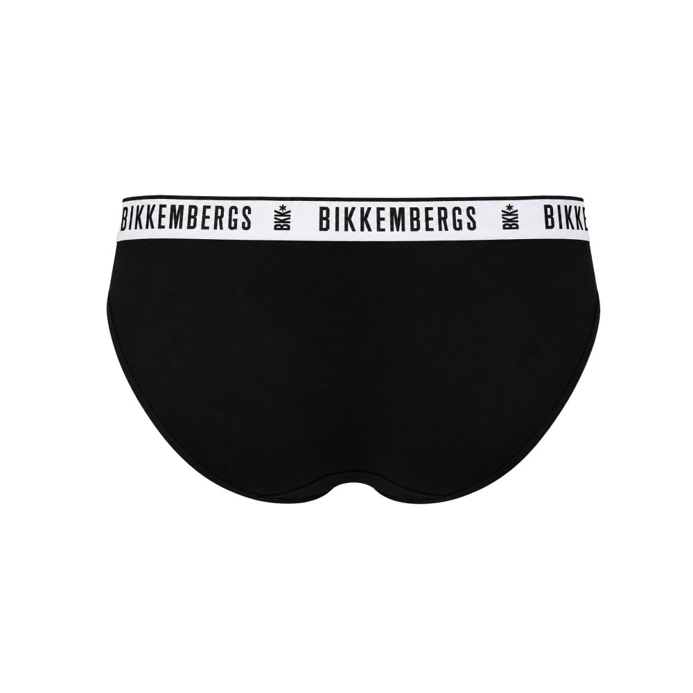 Набор мужских трусов брифов 2в1 (черные, белые) Bikkembergs BKK42USP19BI