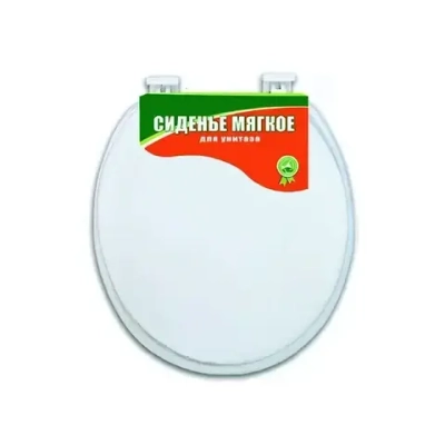 Сиденье для унитаза МЯГКОЕбелое
