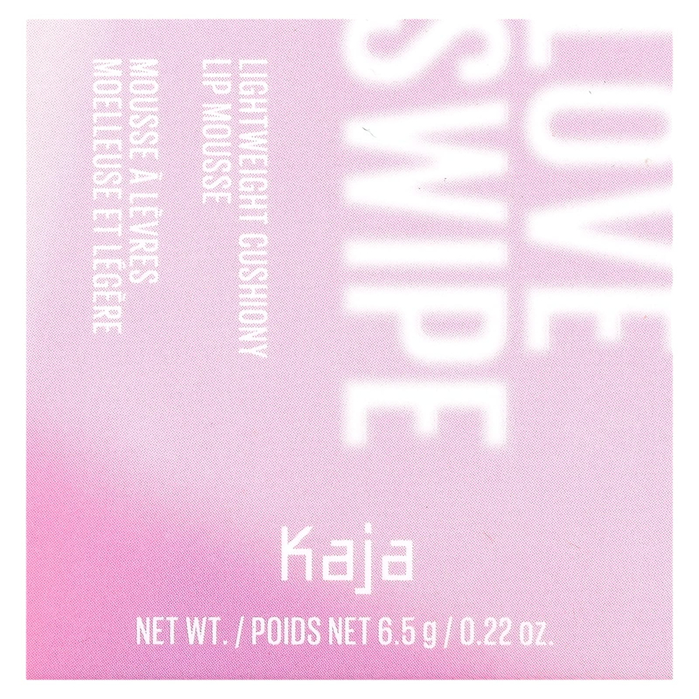Kaja, Love Swipe, легкий кушон, мусс для губ, оттенок 01, 6,5 г (0,22 унции)