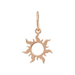 Кулон Солнце - подвеска из золота