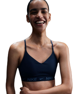 Теннисный бюстгальтер Nike Indy Light Support Padded Adjustable Sports Bra - Blue