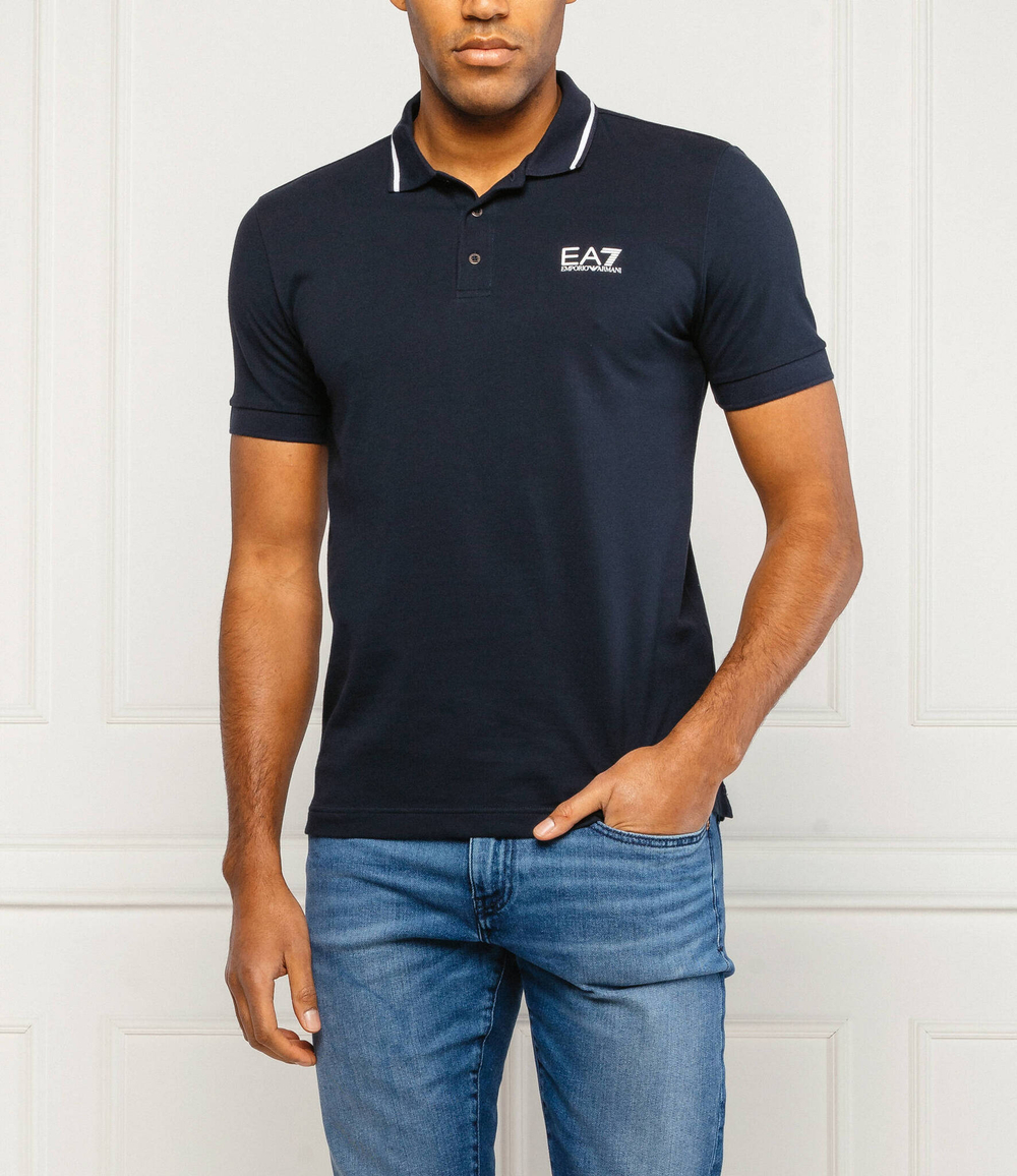 поло EA7 - темно-синий(8NPF06 PJ04Z)